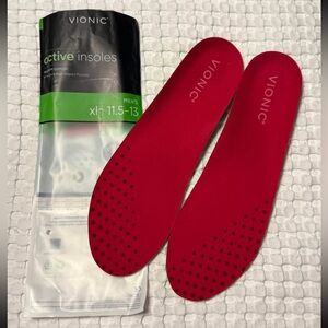 NEW! Men's Vionic active insoles size XL 11.5-13 Retails for $44.50 online!